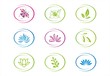 abstract nature icons, Eco friendly business logo design