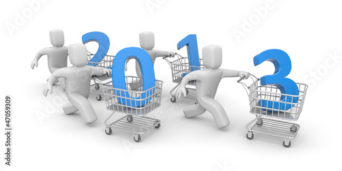 Illustration: New year coming New year coming