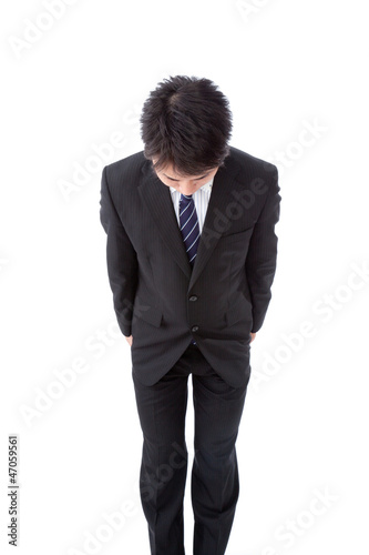 Photo: young businessman with a bow young businessman with a bow
