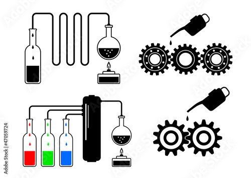 Vector: Industrial icons Industrial icons