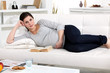 Pregnant woman resting