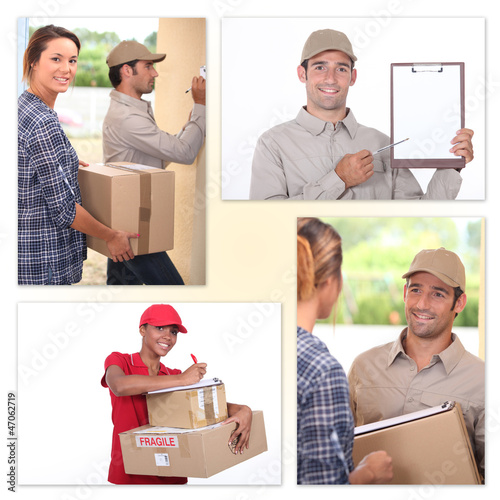 Photo: Postman mosaic Postman mosaic
