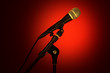 microphone red glow