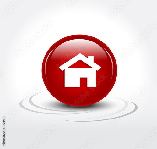 Vector: Haus Icon 3D Immobilienbranche Haus Icon 3D Immobilienbranche