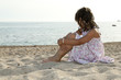 portrait of girl on the beach