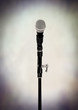 microphone on stand