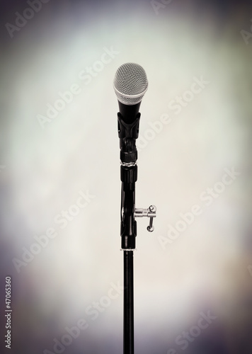 Photo: microphone on stand microphone on stand