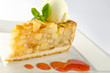 Apple pie with ice cream