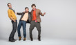 Male friends having fun