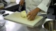 chef with eggplant