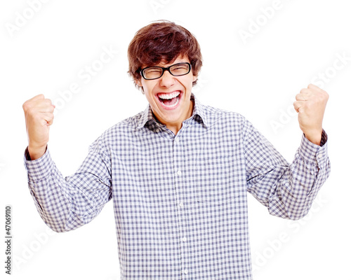 Photo: Winning happy guy Winning happy guy