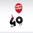 Vector: Funny Birthday card - Vector. Funny Birthday card - Vector.