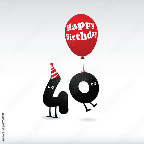 Vector: Funny Birthday card - Vector. Funny Birthday card - Vector.