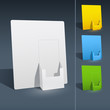 Blank brochure holder template for designers.