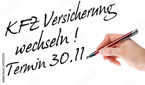 Photo: KFZ Versicherung wechseln Termin 30.11. KFZ Versicherung wechseln Termin 30.11.