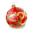Isolated Christmas tree decoration