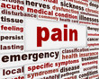 Pain medical poster design