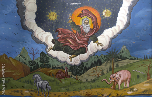 Photo: God creating the world God creating the world