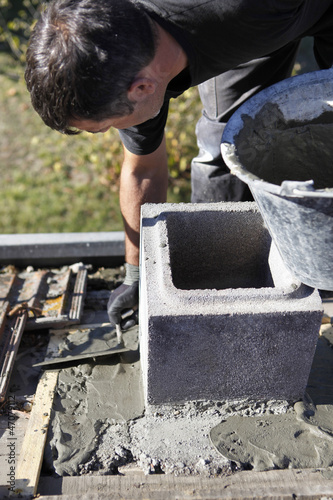 Photo: Builder on site Builder on site