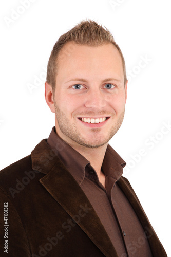 Photo: Portrait eines jungen Mannes isoliert Portrait eines jungen Mannes isoliert