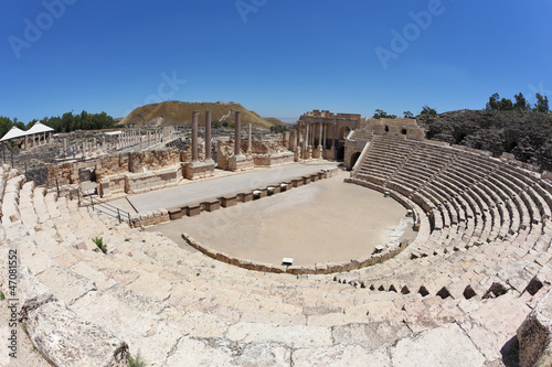 Photo: Magnificently Roman amphitheater in Israel Magnificently Roman amphitheater in Israel