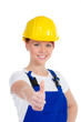motivierte handwerkerin