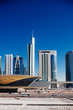 Jumeirah Lakes Towers area and the new metro station, Dubai, UAE