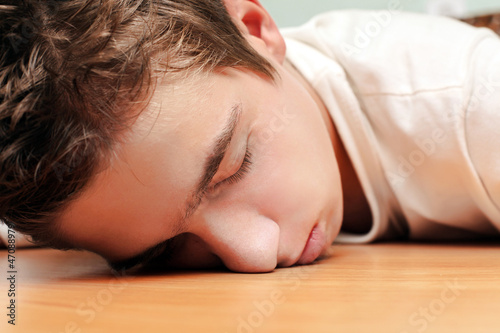 Photo: Young Man Sleeping Young Man Sleeping