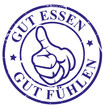 gut essen gut fühlen stempel daumen hoch