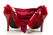Red high heels and g-string