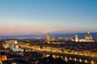 Duomo, Palazzo vecchio and Arno river, Florence, Italy