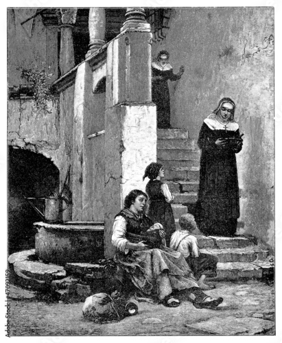 Illustration: Charity - 19th century Charity - 19th century