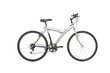 A studio shot of a mountain bike