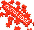 Knowledge Puzzle Showing Intelligence And Wisdom