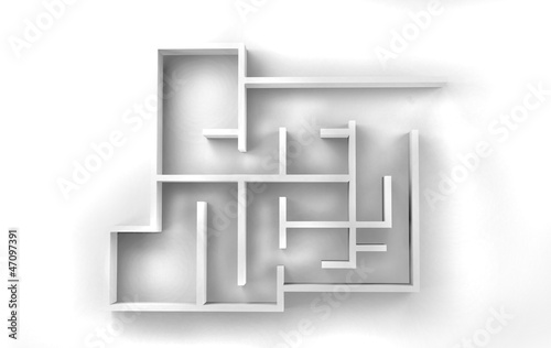 Illustration: Labyrinth - Grundriss Labyrinth - Grundriss
