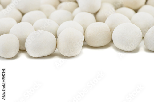 Photo: Dried salted chickpeas close-up with space for your text Dried salted chickpeas close-up with space for your text