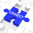 Connect Puzzle Shows Global Communications