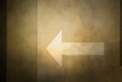 Wall with arrow