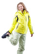 female skier