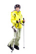 female skier