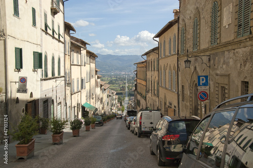 Photo: Long road through an Italian village Long road through an Italian village