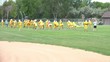 Football Team Practicing