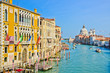 Grand canal and Basilica Santa Maria Della Salute, Venice, Italy