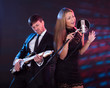 Performers entertain audience