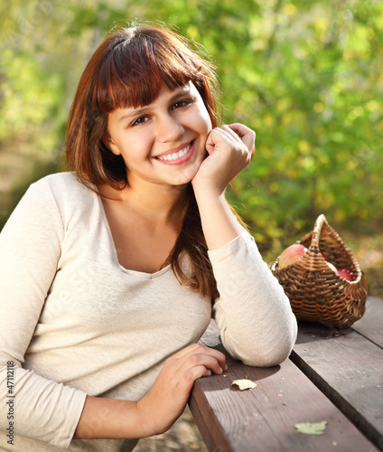 Photo: Happy smiling teen girl Happy smiling teen girl