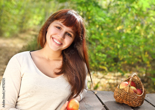 Photo: Happy smiling teen girl Happy smiling teen girl