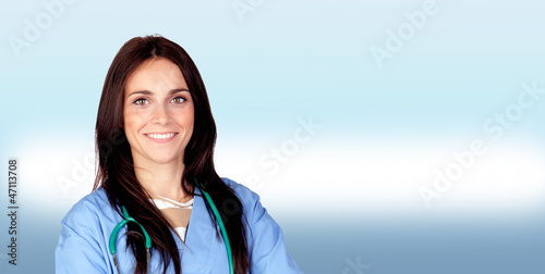 Photo: Attractive brunette doctor Attractive brunette doctor