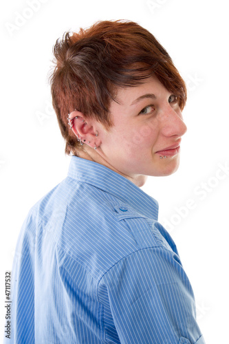 Photo: Piercing - Junger Mann mit Ohrringen Piercing - Junger Mann mit Ohrringen