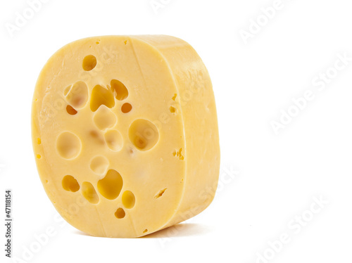 Photo: Dutch cheese isolated Dutch cheese isolated