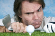 Konzentration beim Golfen